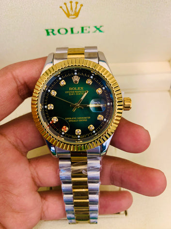 RLX - 2 Tone -Date-Stainless Steel With Free Orignal Box