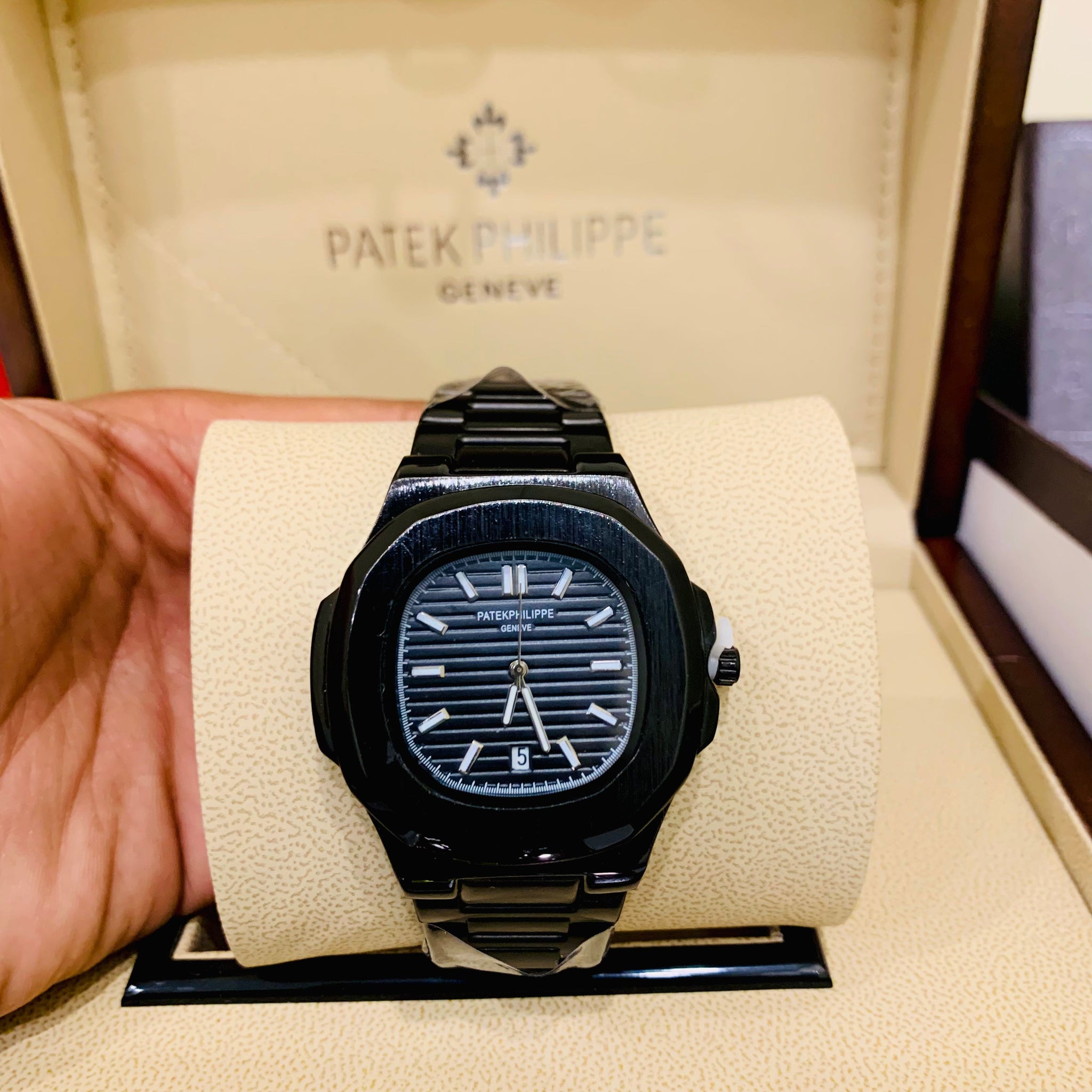 Patek Philippe Date Just -Black With Orignal Box